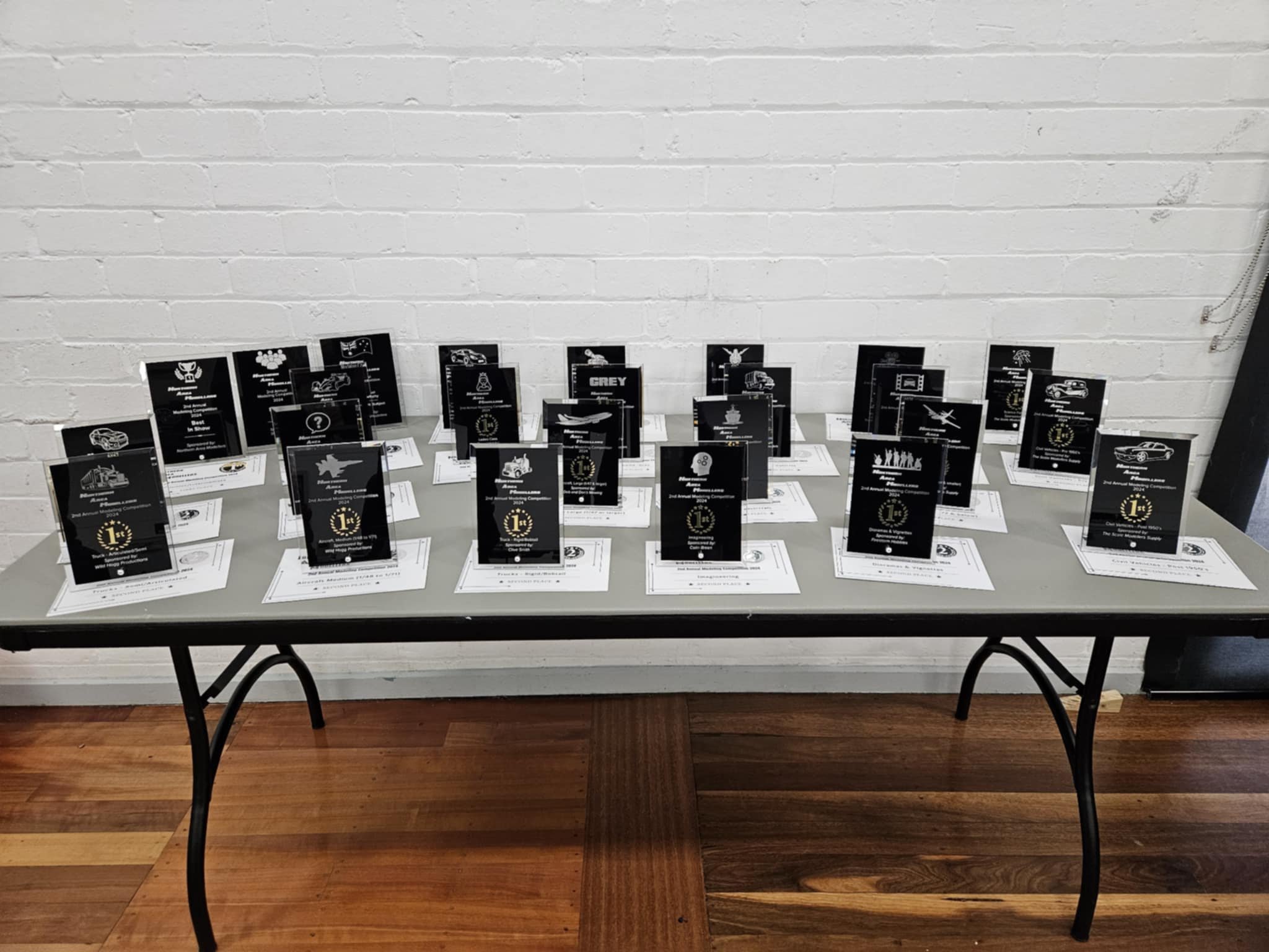 Trophies for the 2024 Modelling Competition