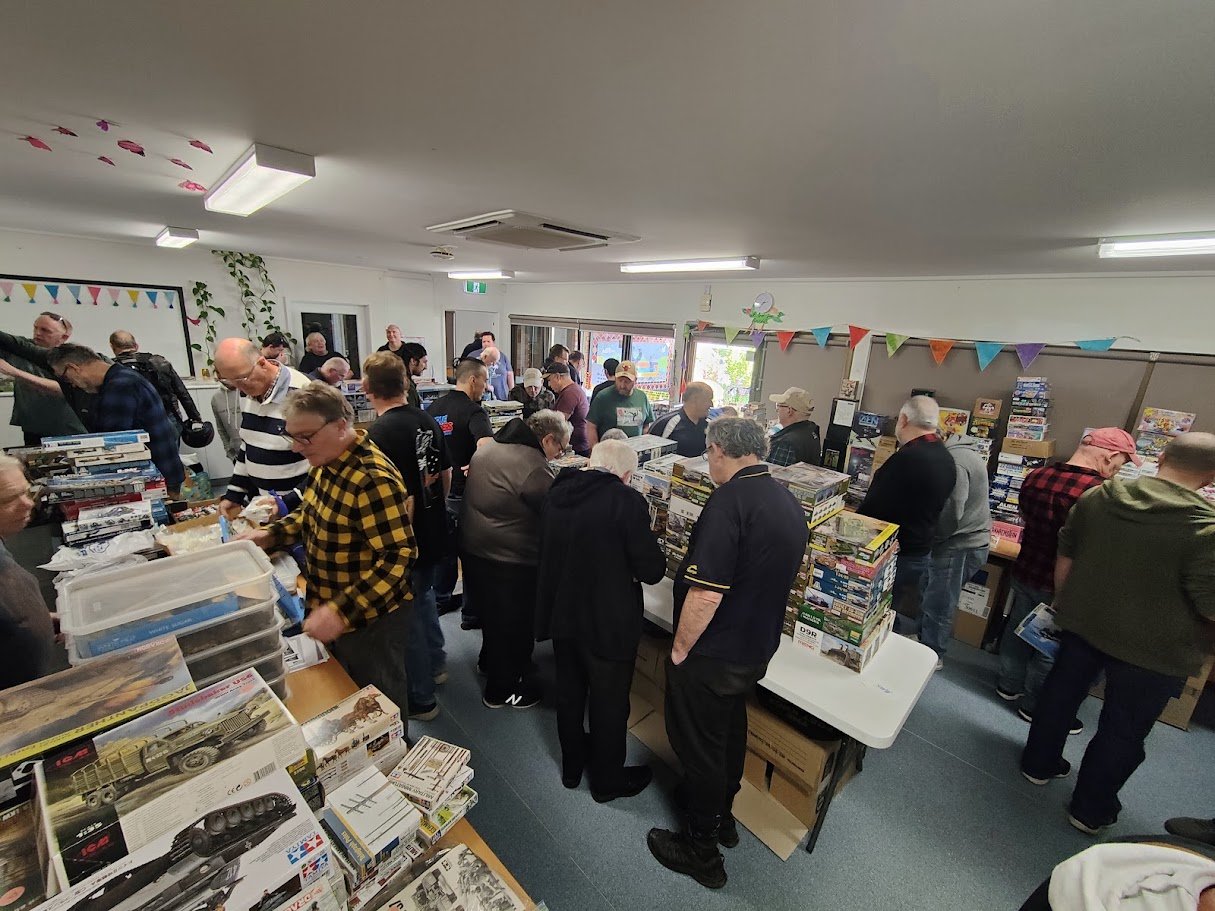 Crowd browsing at a past Swap & Sell